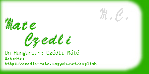 mate czedli business card