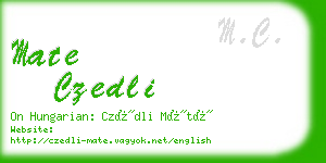 mate czedli business card